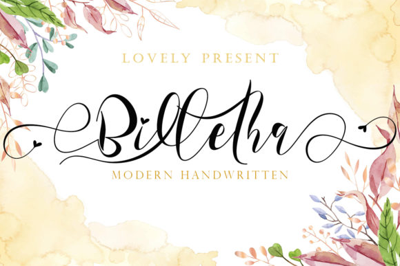Billetha: A Handwritten Font for Editorial Design and Publishing