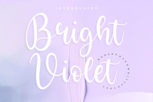 Bright Violet Font for Business Style
