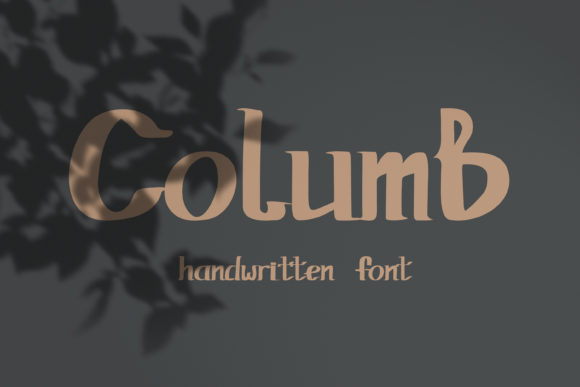 Columb: A Handwritten Font for Elegant Design