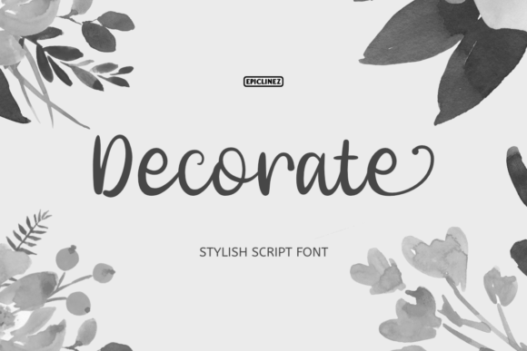 Decorate Font: Elegant Script for Web Design