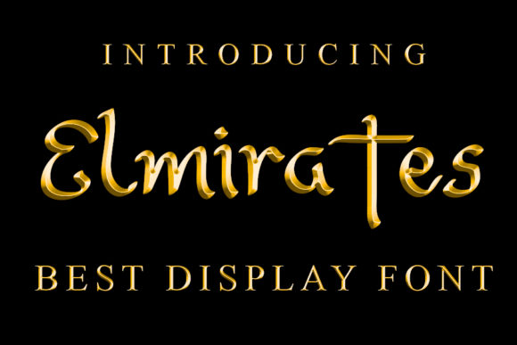 Elmirates: A Modern Handwritten Font