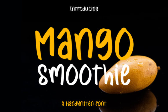 Mango Smoothie Font for Business