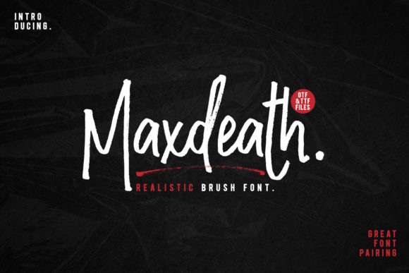 Maxdeath Font for Professional Branding