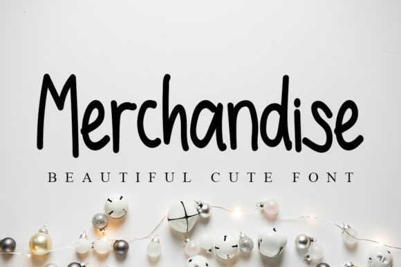 Merchandise Font: Handwritten Elegance for Crafters