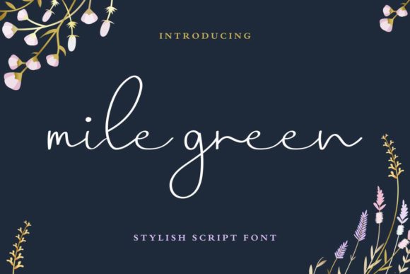 Mile Green Font for Web Design