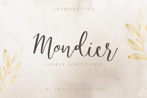 Mondier: A Handwritten Font That Elevates Small Business Branding