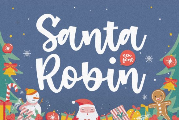 Santa Robin: A Playful Font for Creative Projects
