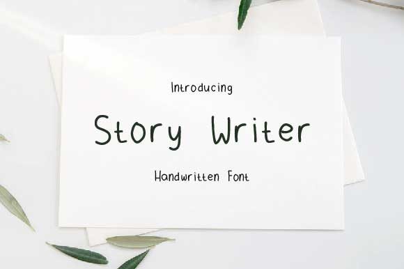 Story Writer: A Handwritten Font for Creative Projects