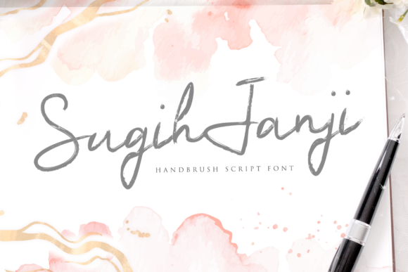 Sugih Janji: A Flowing Script for Elegant Design