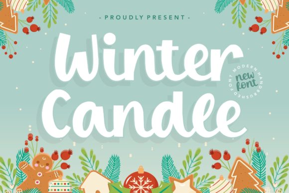 Winter Candle Font for Web Design